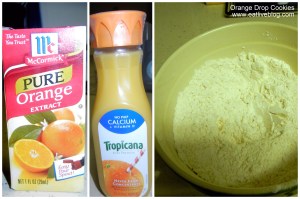 Orange Drop Cookie Ingredients